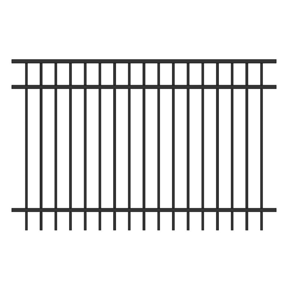 Parkway Fence 4’ H x 6’ W Aluminum Long Islander Style - iDeal