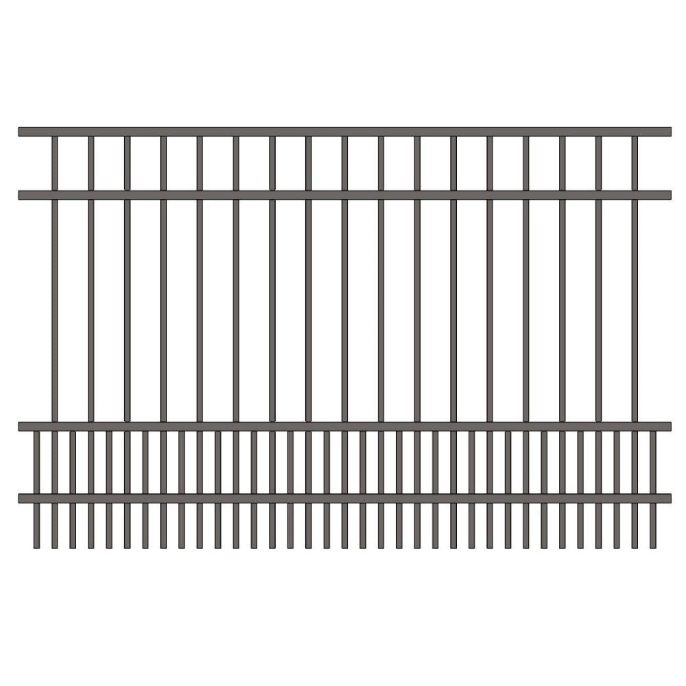 Parkway Fence 4’ H x 6’ W Aluminum Long Islander Style - iDeal