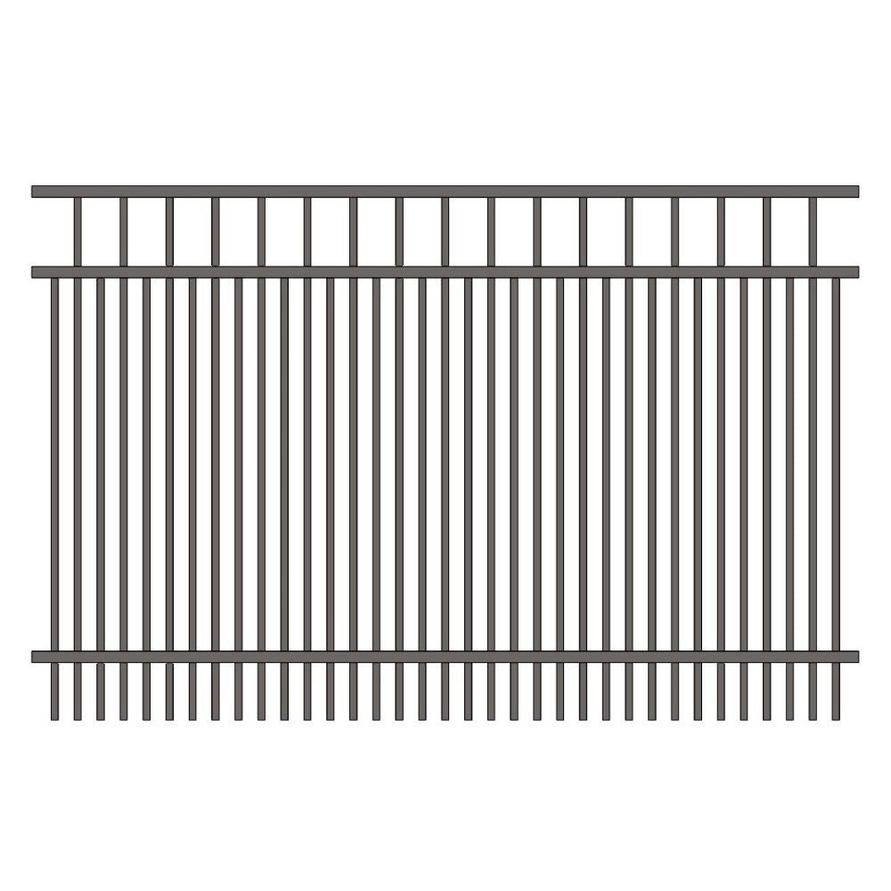 Parkway Fence 4’ H x 6’ W Aluminum Long Islander Style - iDeal