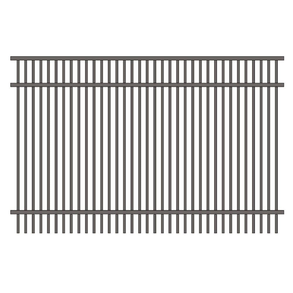 Parkway Fence 4’ H x 6’ W Aluminum Long Islander Style - iDeal