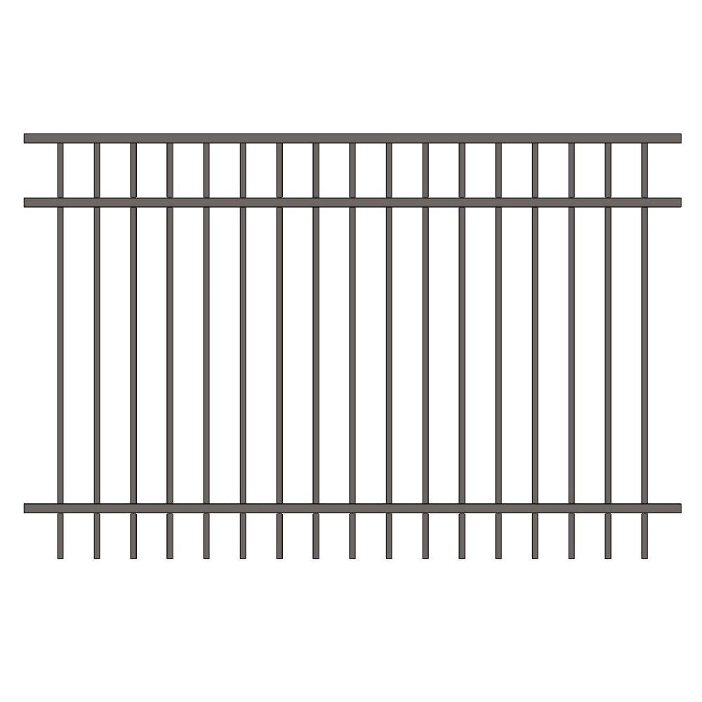 Parkway Fence 4’ H x 6’ W Aluminum Long Islander Style - iDeal