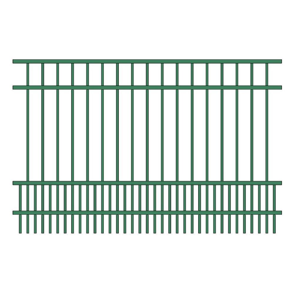 Parkway Fence 4’ H x 6’ W Aluminum Long Islander Style - iDeal