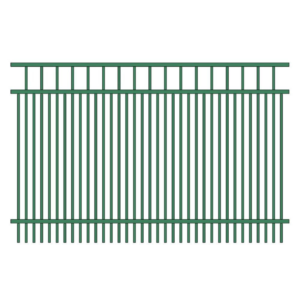 Parkway Fence 4’ H x 6’ W Aluminum Long Islander Style - iDeal