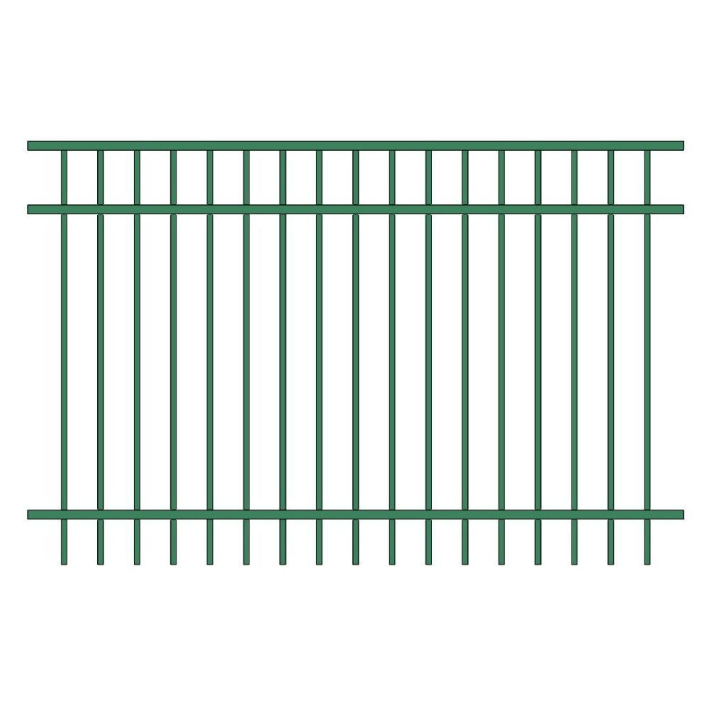 Parkway Fence 4’ H x 6’ W Aluminum Long Islander Style - iDeal