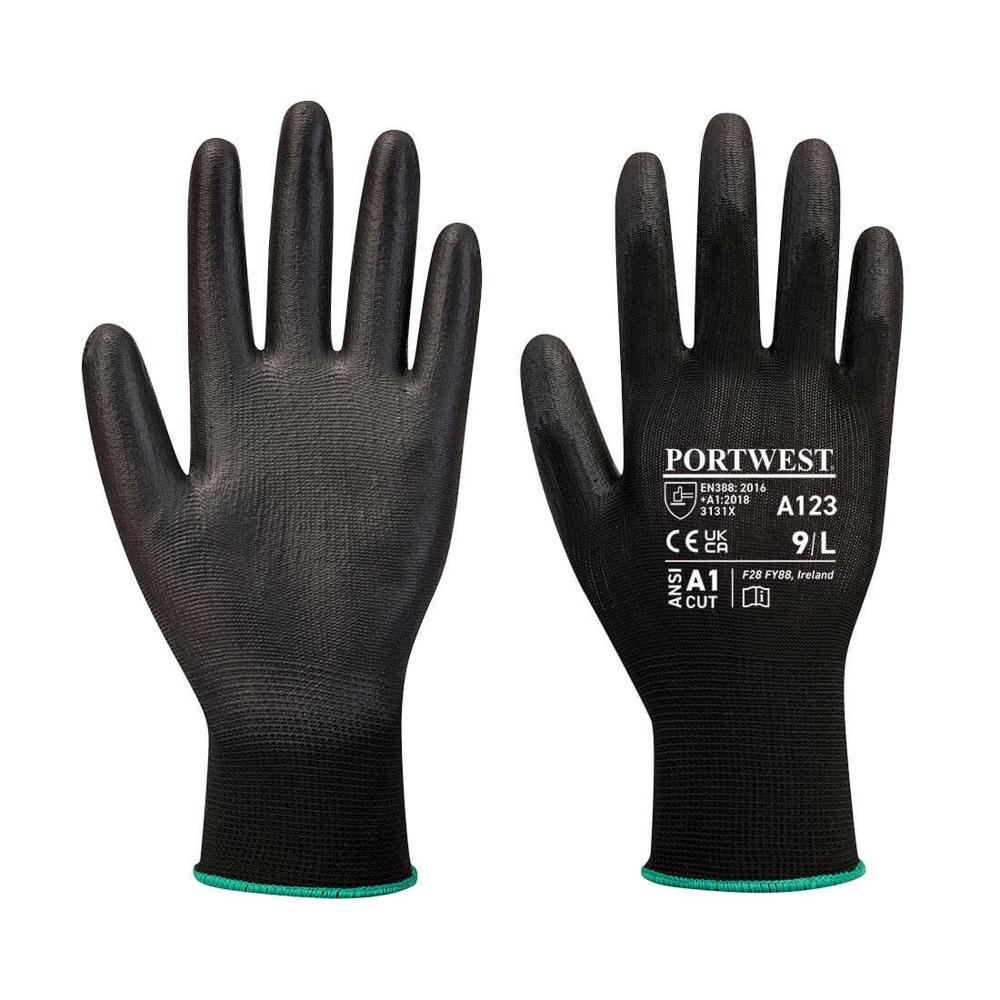 Portwest A123 - Latex Free PU Palm Glove - Full Carton (144)