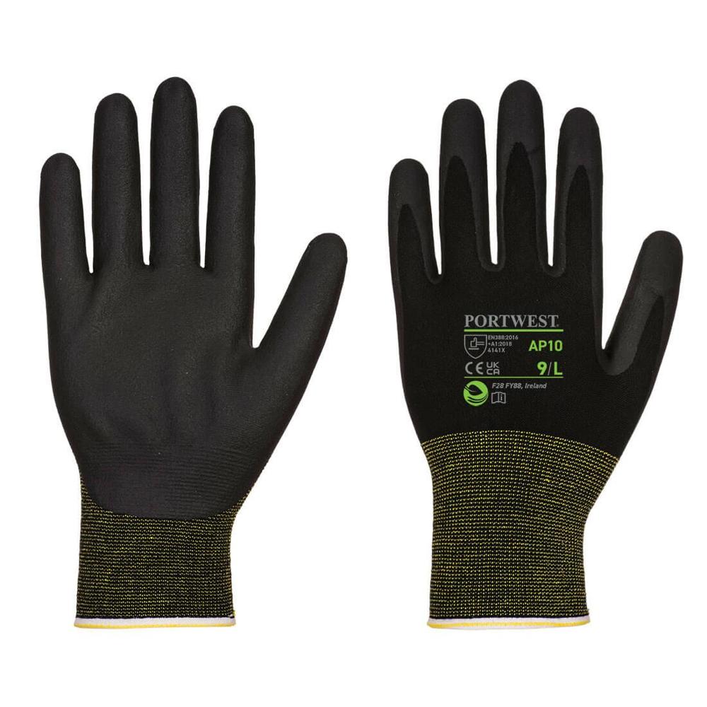 Portwest AP10 - NPR15 Foam Nitrile Bamboo Glove Pk12