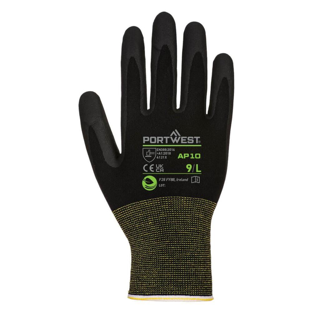 Portwest AP10 - NPR15 Foam Nitrile Bamboo Glove Pk12