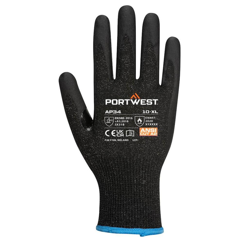 Portwest AP34 - LR15 Nitrile Foam Touchscreen Glove PK12