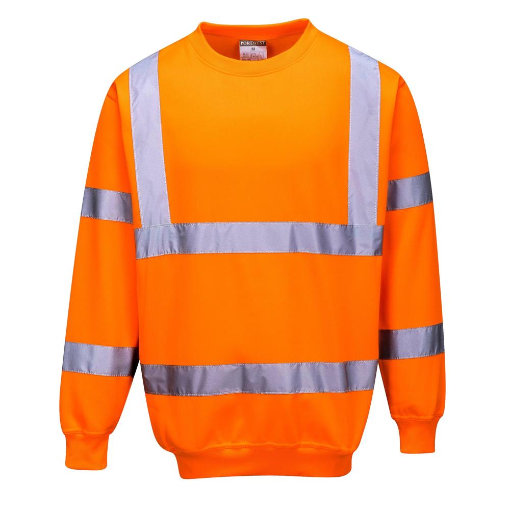 Portwest B303 - Hi-Vis Sweatshirt (Orange) | All Security Equipment