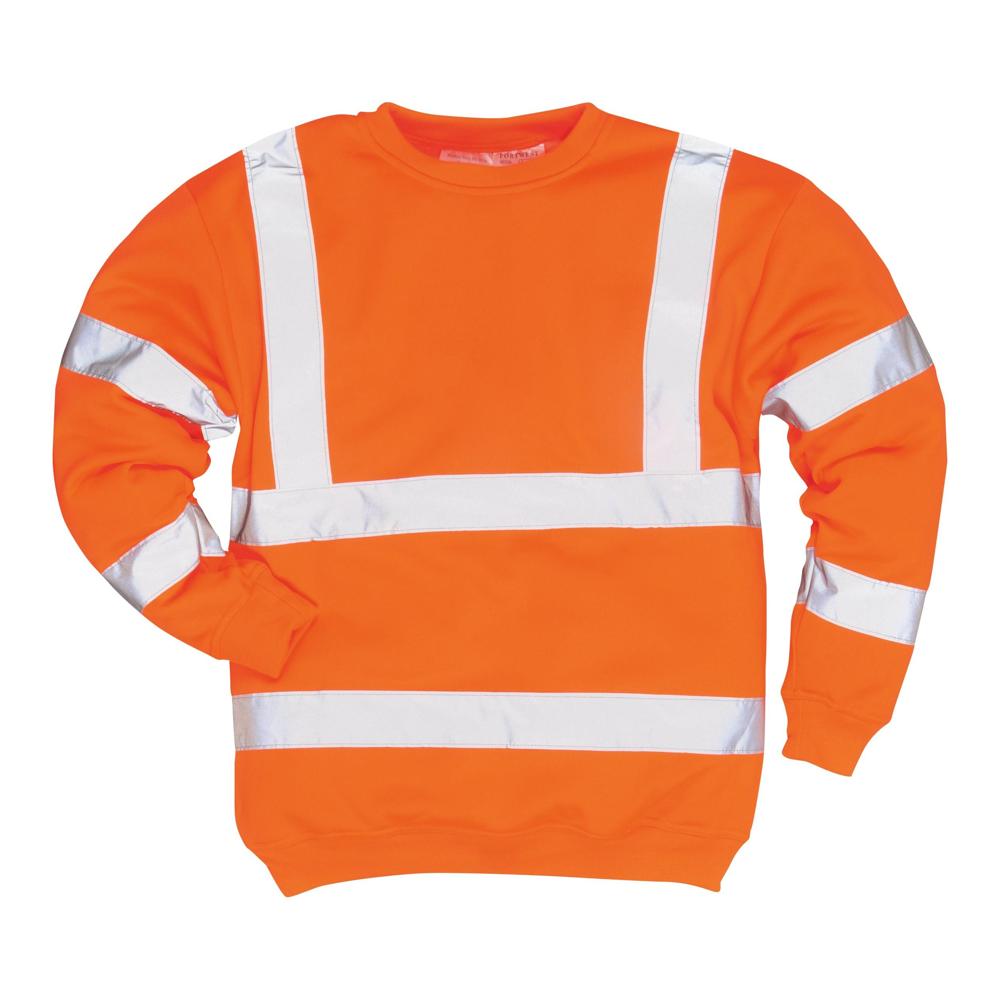 Portwest B303 - Hi-Vis Sweatshirt (Orange) | All Security Equipment