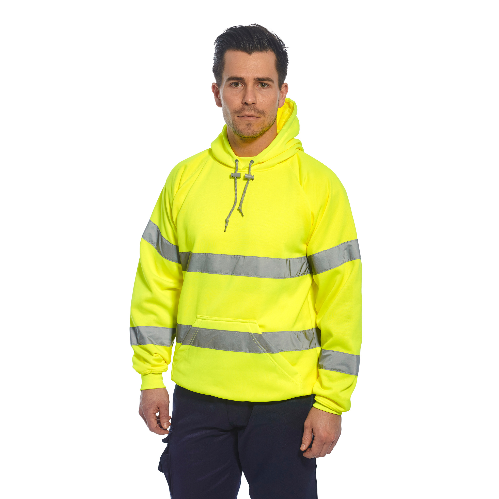 Portwest B304 - Hi-Vis Hooded Sweatshirt (Yellow)