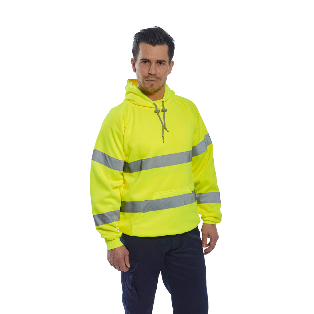 Portwest B304 - Hi-Vis Hooded Sweatshirt (Yellow)