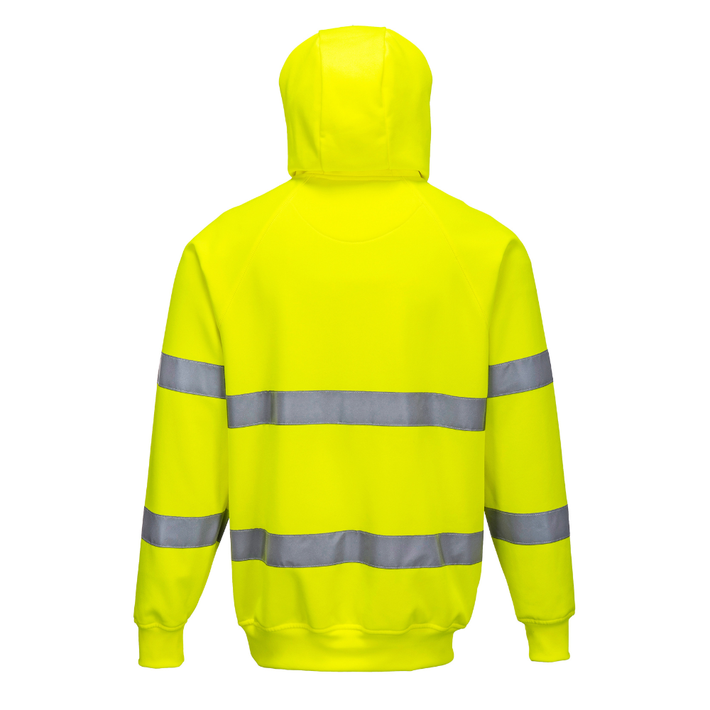 Portwest B304 - Hi-Vis Hooded Sweatshirt (Yellow)