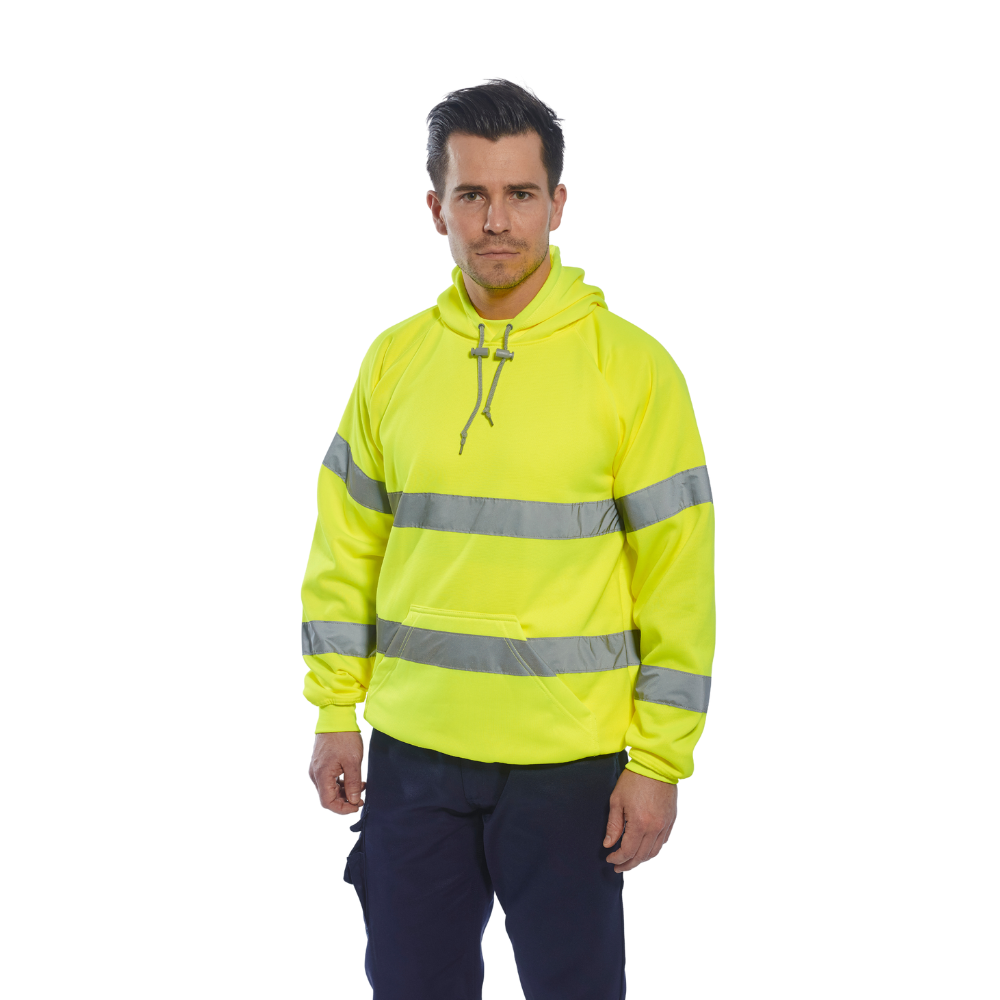 Portwest B304 - Hi-Vis Hooded Sweatshirt (Yellow)