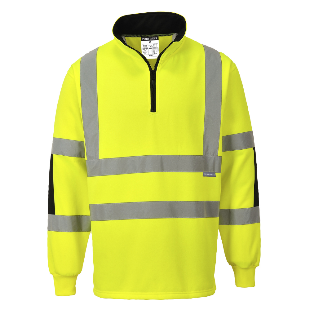 Portwest B308 - Xenon Rugby Shirt (Yellow) | All Security Equipment