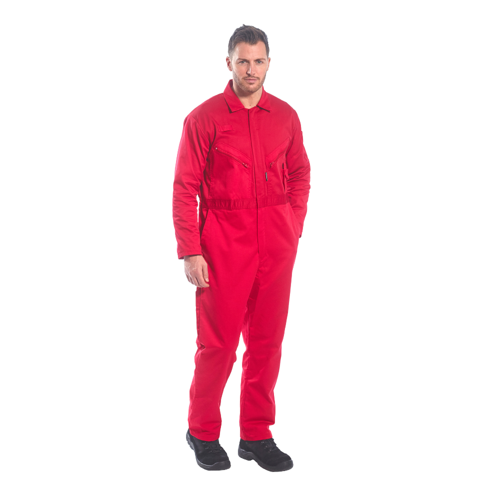 Portwest C813 - Liverpool Zipper Coverall (Red)