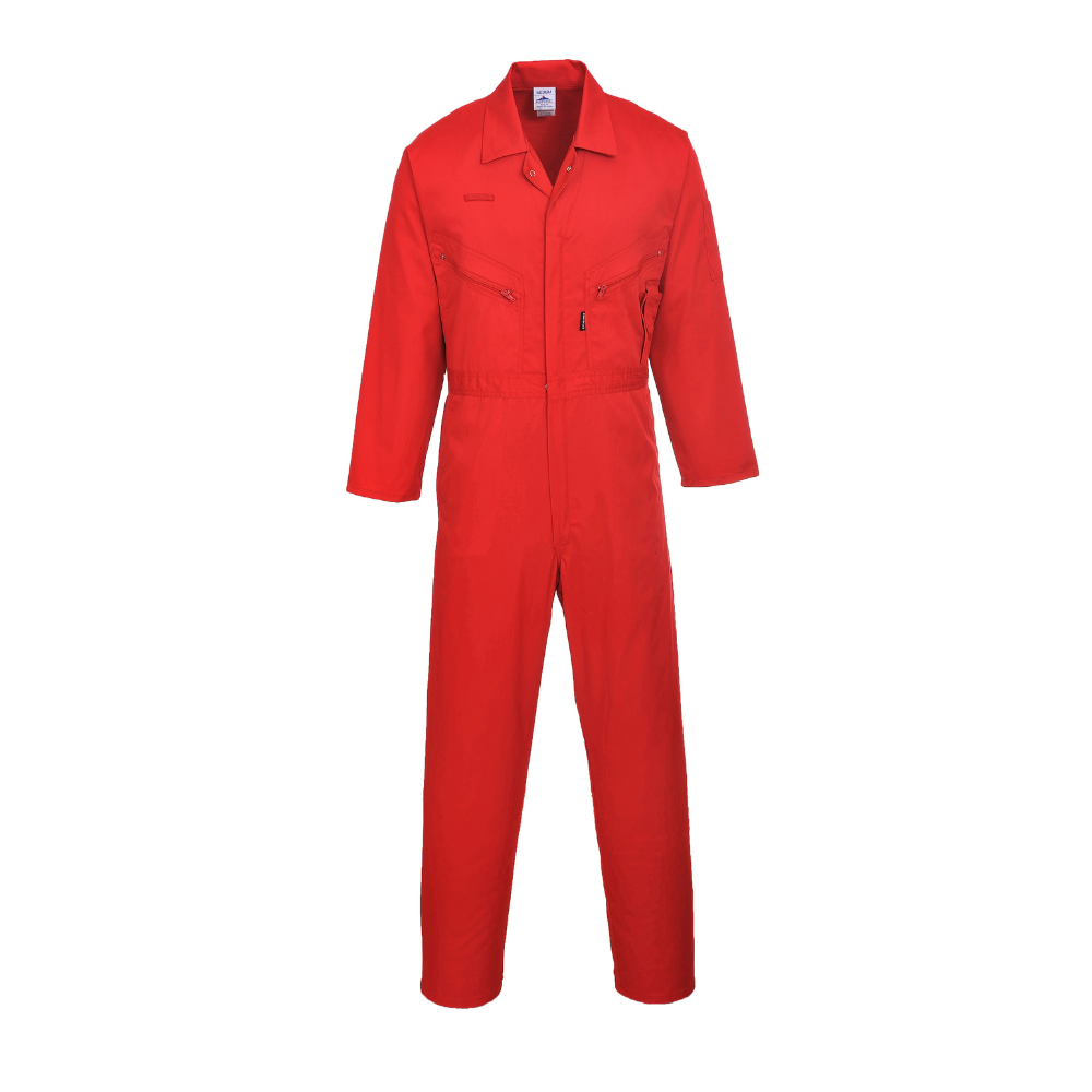 Portwest C813 - Liverpool Zipper Coverall (Red)