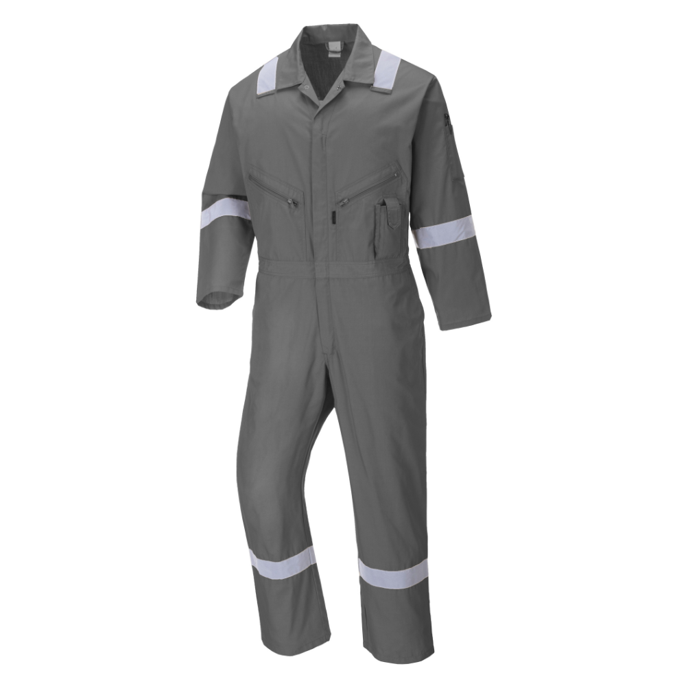 Portwest C814 - Iona Cotton Coverall (Gray) | All Security Equipment