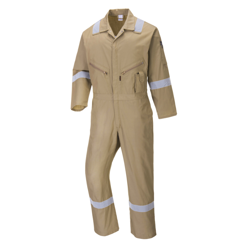 Portwest C814 - Iona Cotton Coverall (Khaki) | All Security Equipment