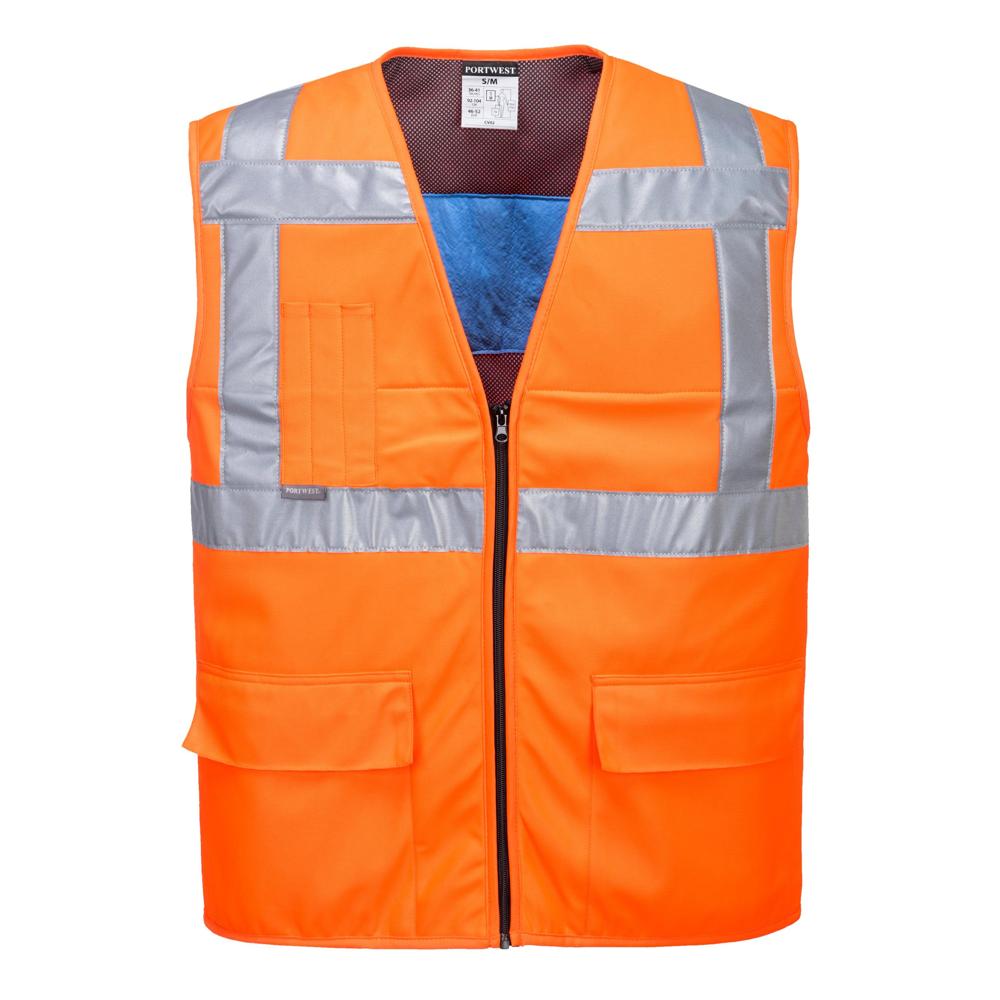 Portwest CV02 - Hi-Vis Cooling Vest (Orange) | All Security Equipment