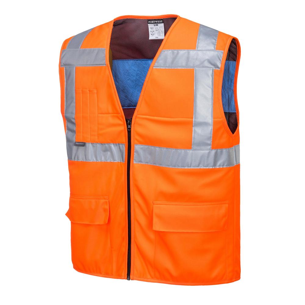 Portwest CV02 - Hi-Vis Cooling Vest (Orange) | All Security Equipment