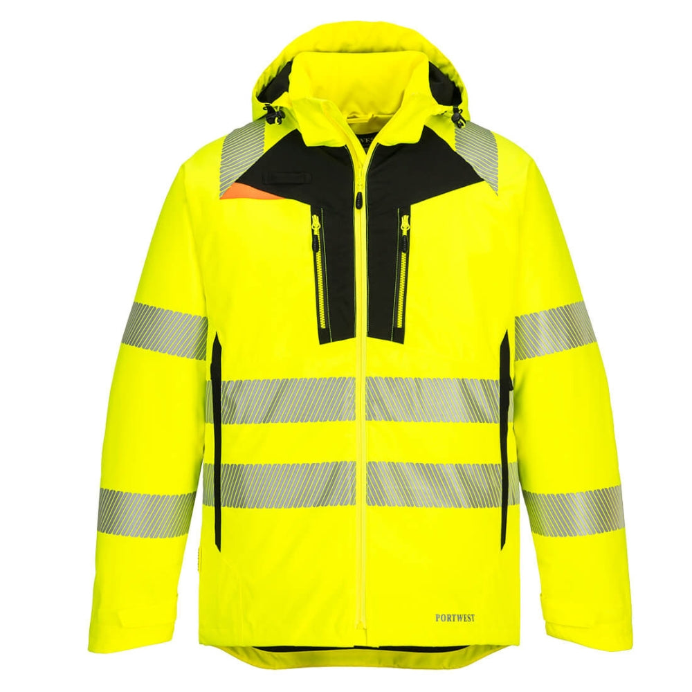 Portwest DX461 - DX4 Hi-Vis Winter Jacket (Yellow/Black)