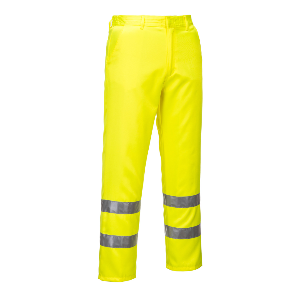 Portwest E041 - Hi-Vis Polycotton Pants (Yellow)