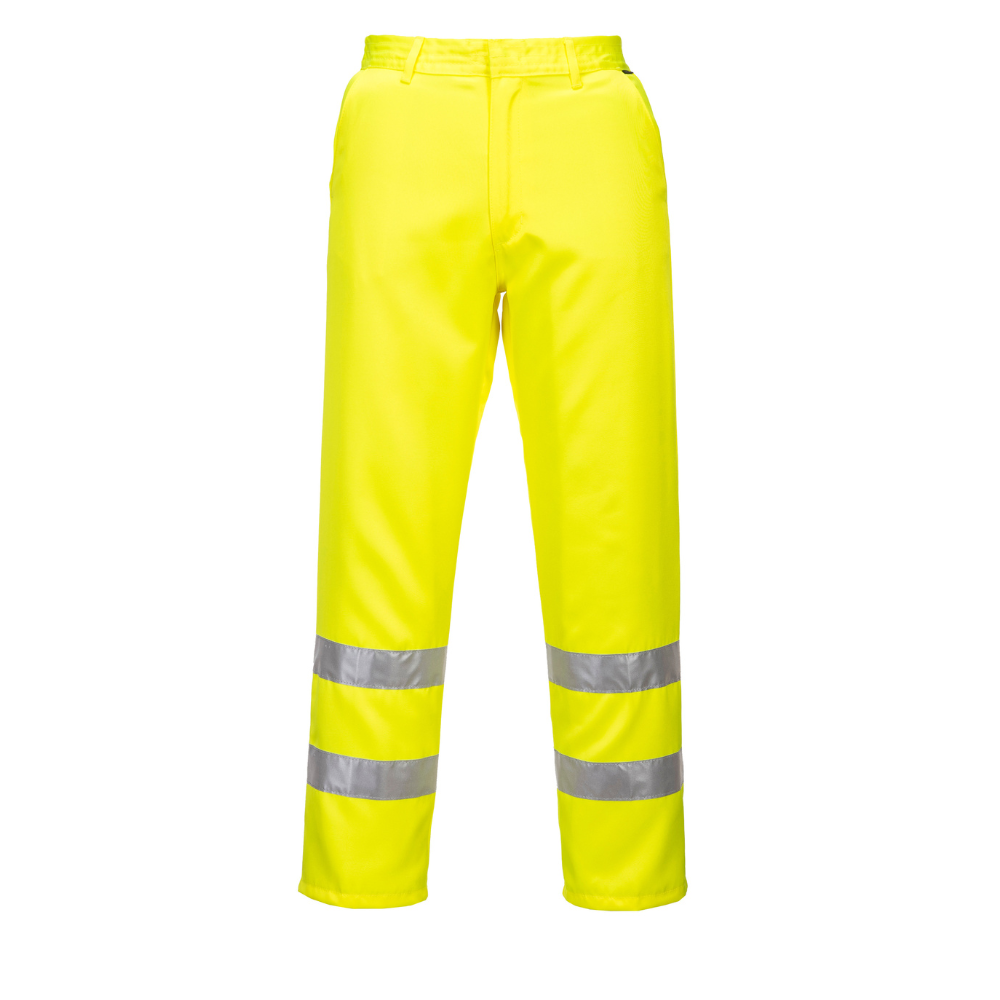 Portwest E041 - Hi-Vis Polycotton Pants (Yellow)