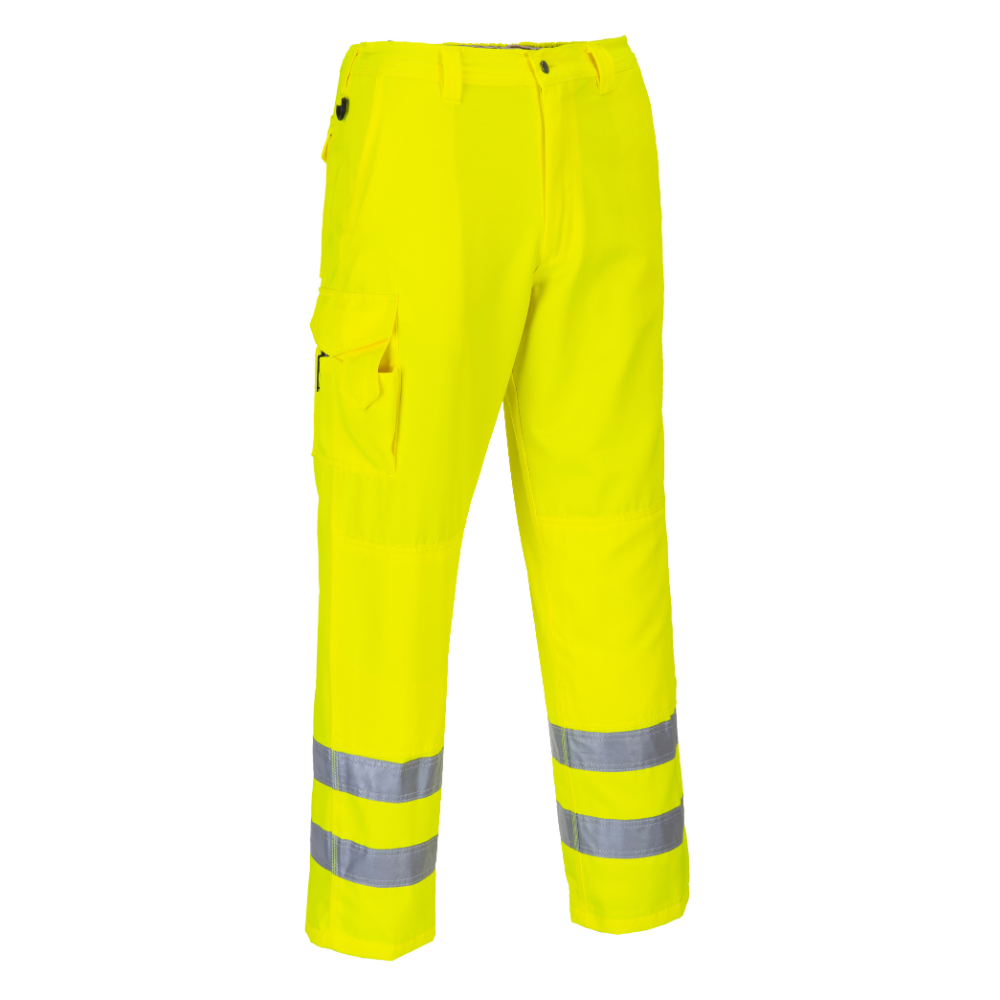 Portwest E046 - Hi-Vis Cargo Pants (Yellow) | All Security Equipment