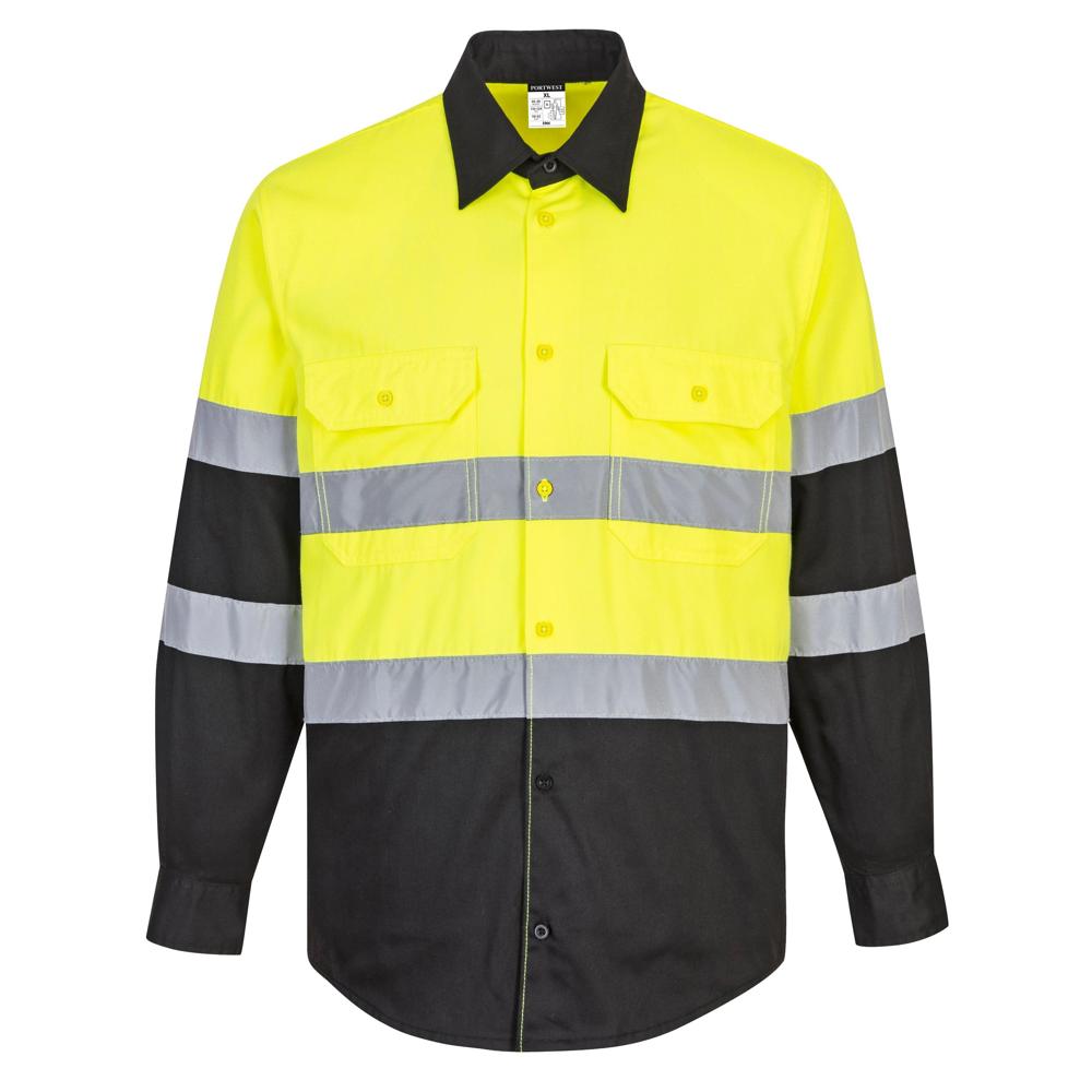 Portwest E066 - Two Tone ANSI Long Sleeve Work Shirt