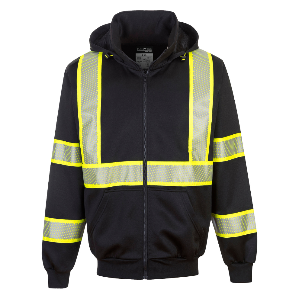 Portwest F143 - Iona Plus Hoodie (Black) | All Security Equipment