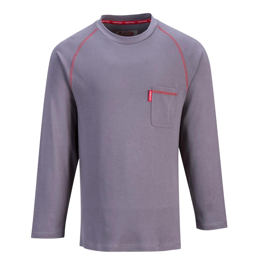 Portwest FR01 - Bizflame FR Crew Neck (Gray) | All Security Equipment