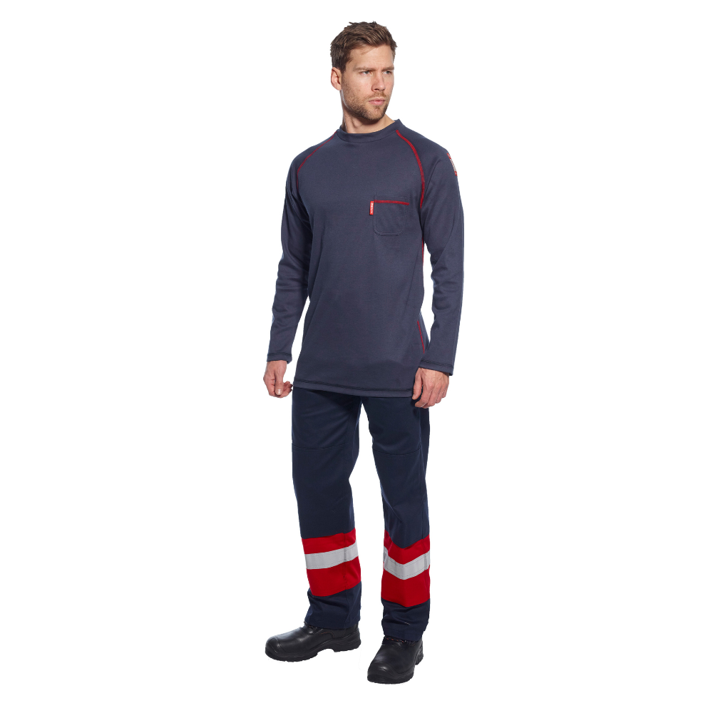 Portwest FR01 - Bizflame FR Crew Neck (Navy Blue)