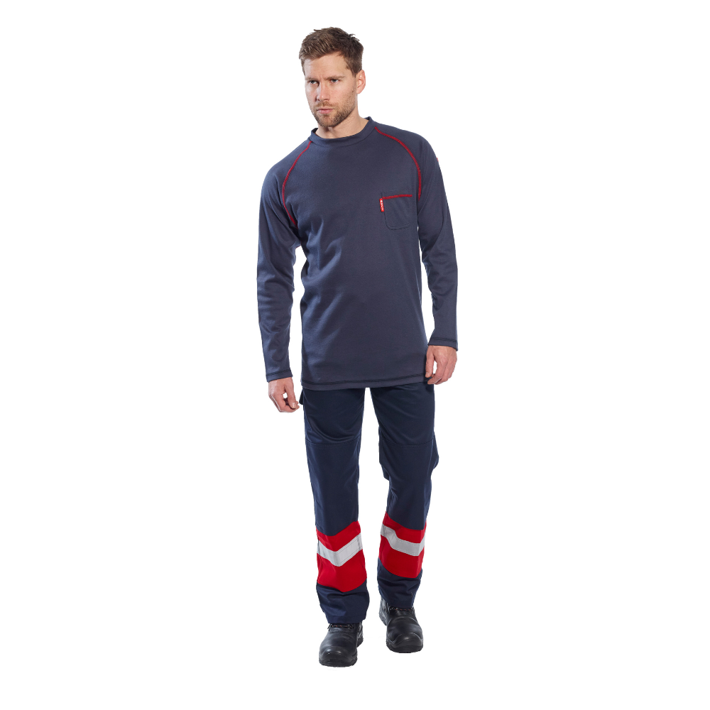 Portwest FR01 - Bizflame FR Crew Neck (Navy Blue)