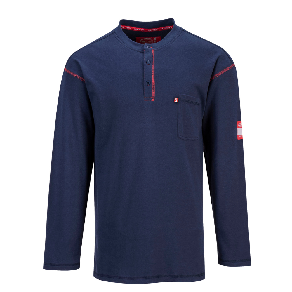 Portwest FR02 - Bizflame FR Henley (Navy Blue)