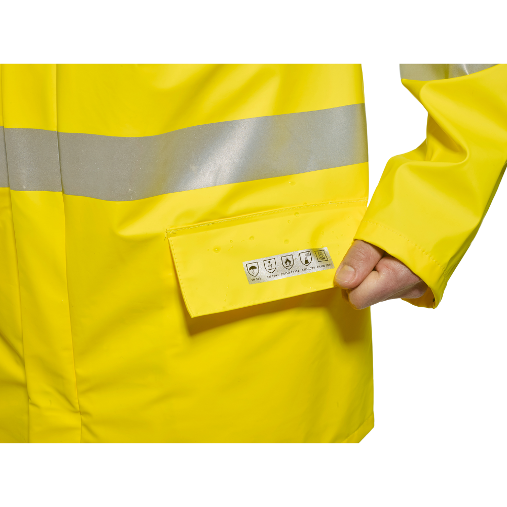 Portwest FR41 Sealtex Flame FR Hi-Vis Jacket (Yellow)