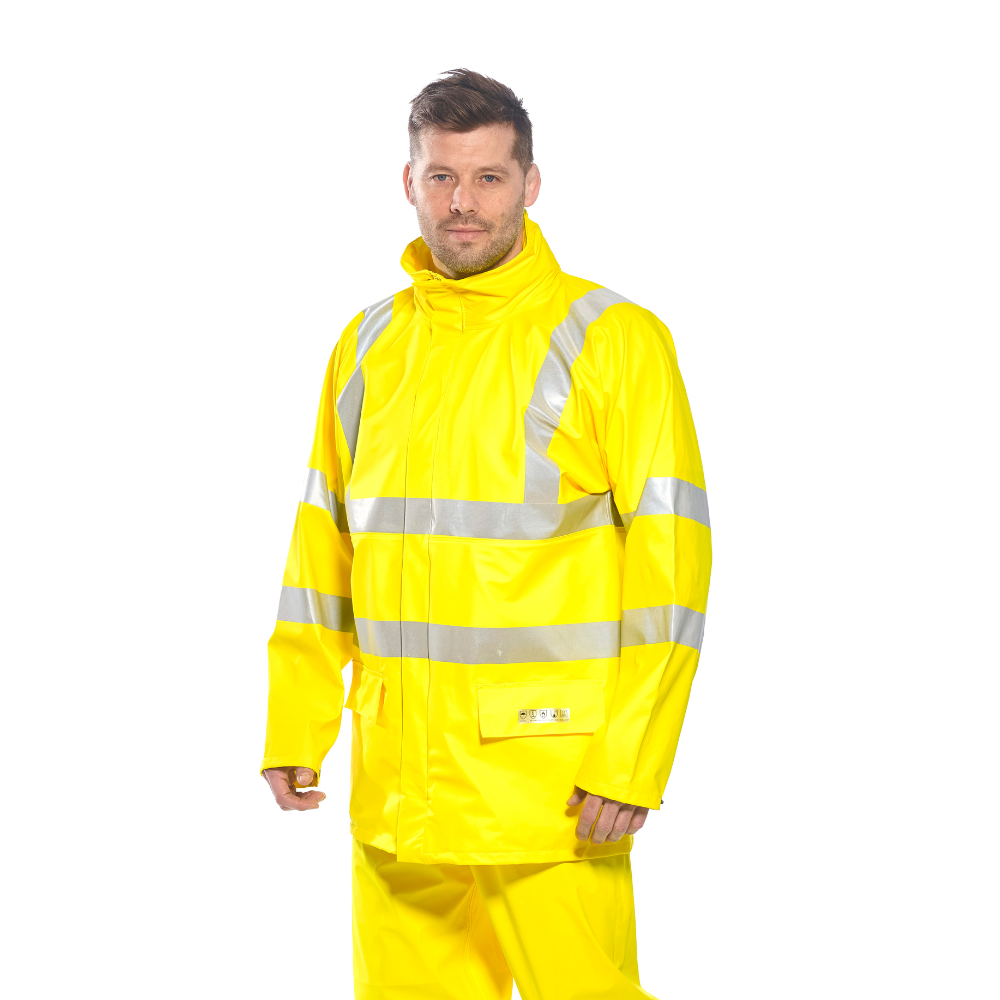 Portwest FR41 Sealtex Flame FR Hi-Vis Jacket (Yellow)