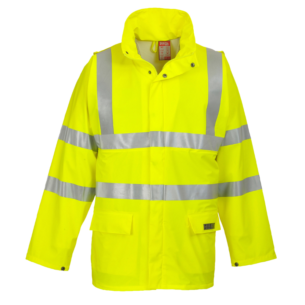 Portwest FR41 Sealtex Flame FR Hi-Vis Jacket (Yellow)