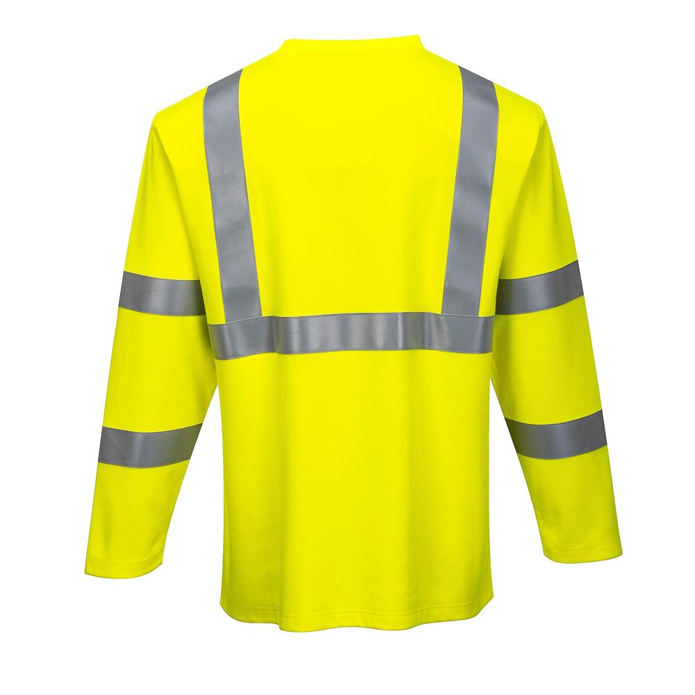 Portwest FR96 - FR Hi-Vis Long Sleeve T-Shirt | All Security Equipment