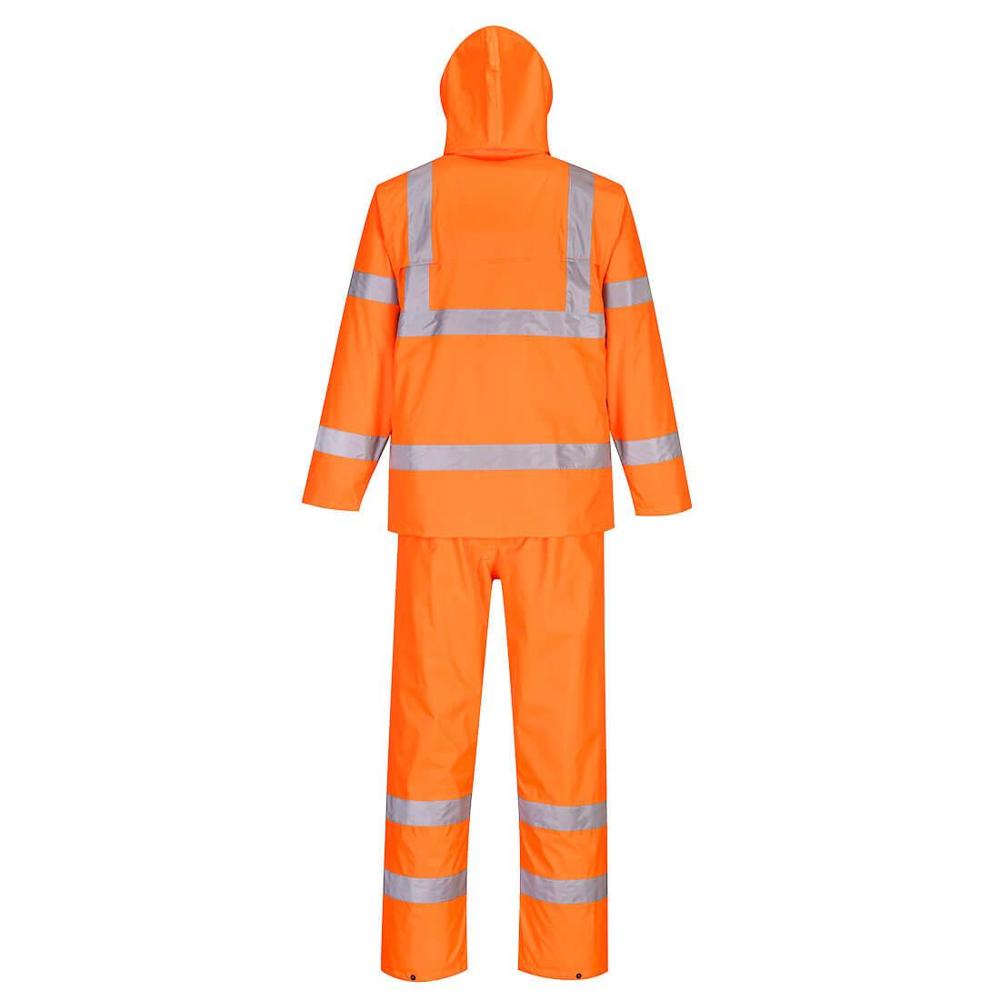 Portwest H448 - Hi-Vis Packaway Rainsuit (Orange)