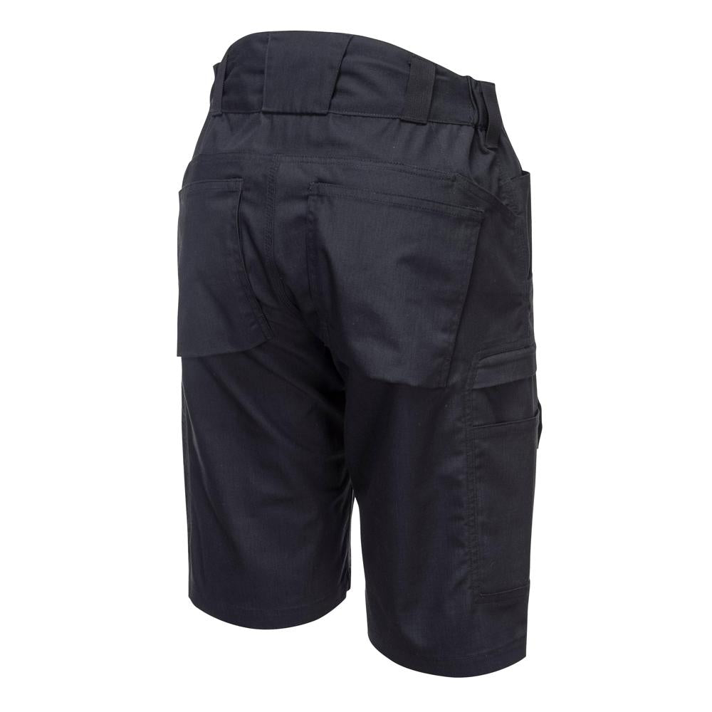 Portwest KX340 - KX3 Ripstop Shorts (Black) | All Security Equipment