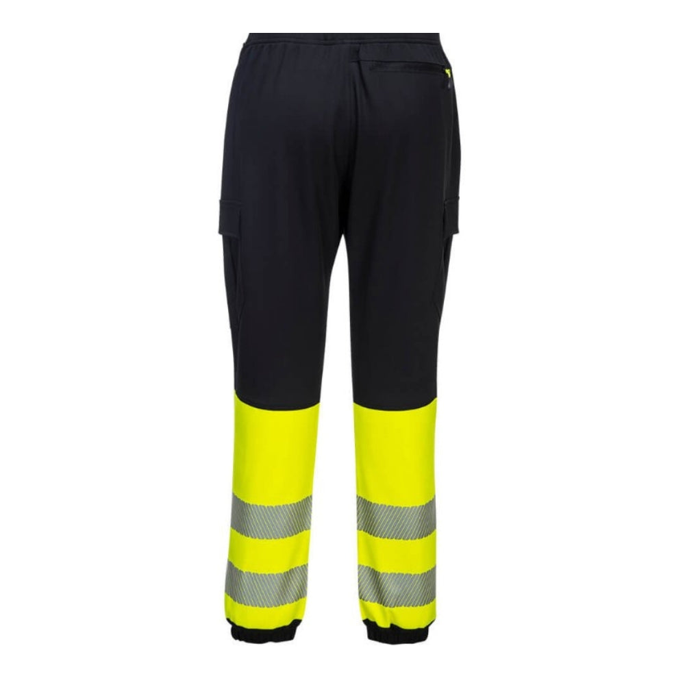 Portwest KX341 - KX3 Hi-Vis Flexi Pants (Black/Yellow)