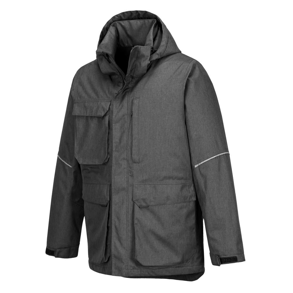 Portwest KX360 - KX3 Parka Jacket (Gray Marl) | All Security Equipment