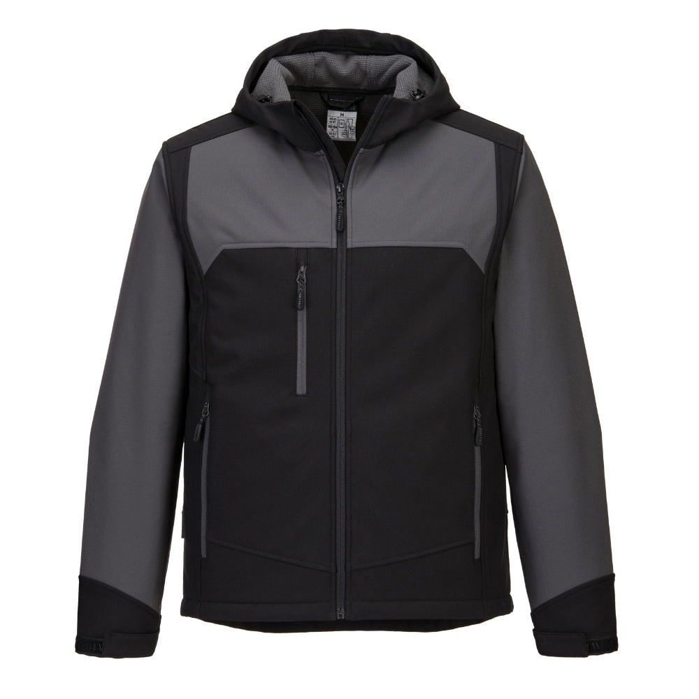 Portwest KX362 - KX3 Hooded Softshell (3L) Black/Gray