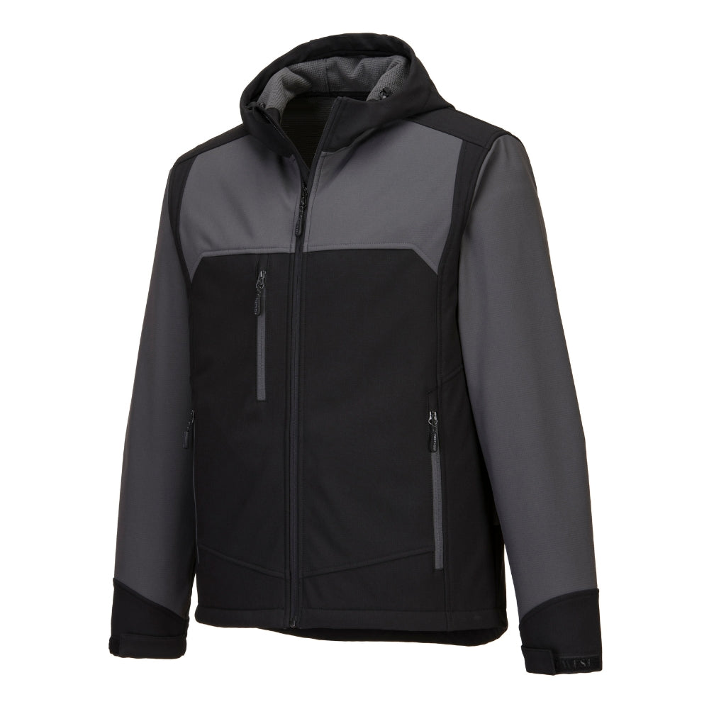 Portwest KX362 - KX3 Hooded Softshell (3L) Black/Gray