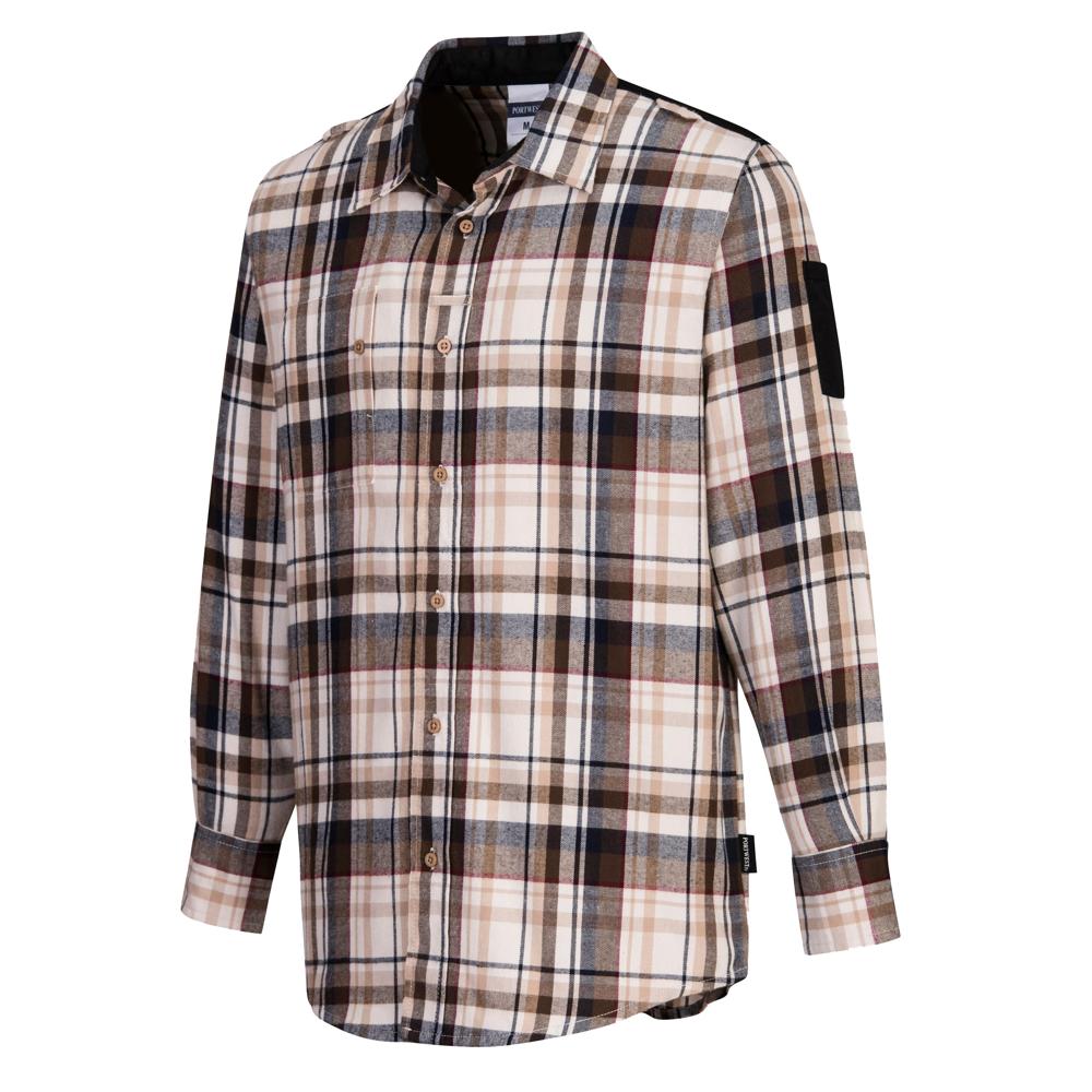 Portwest KX370 - KX3 Plaid Work Shirt | All Security Equipment