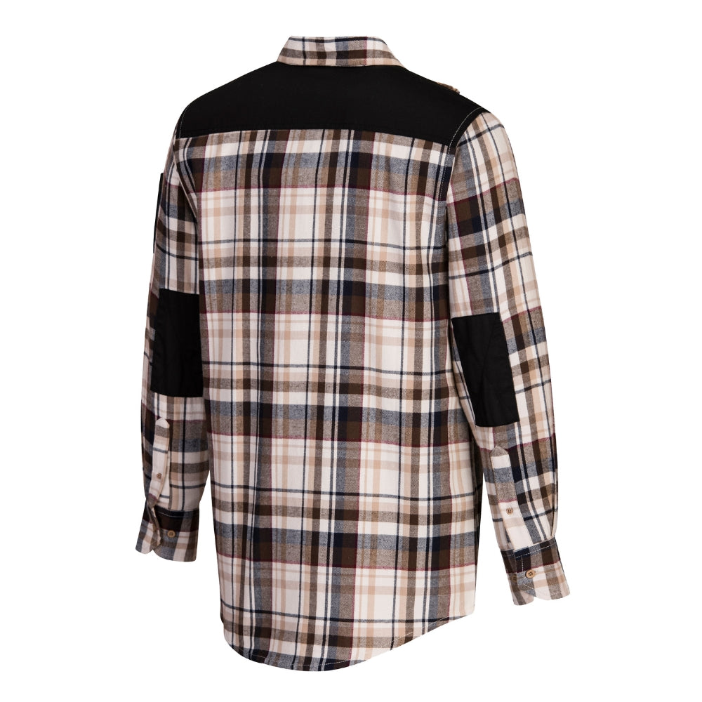 Portwest KX370 - KX3 Plaid Work Shirt (Brown Check)