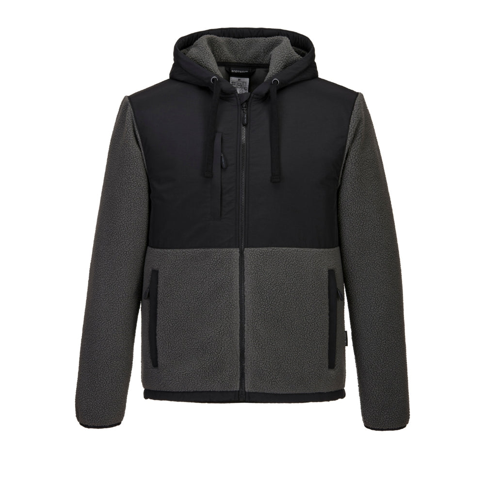 Portwest KX371 - KX3 Borg Fleece (Black/Gray) | All Security Equipment