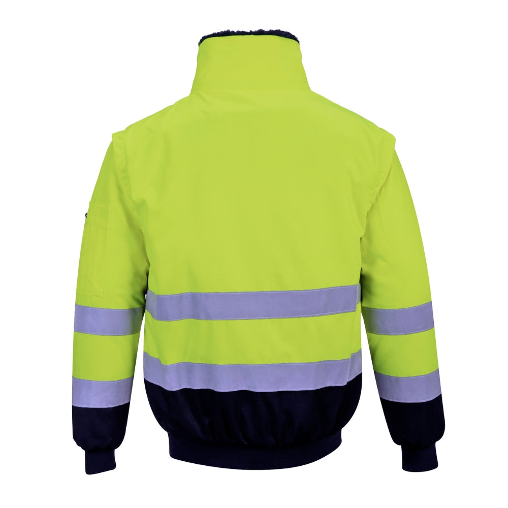 Portwest PJ50 - HI-Vis 3-in-1 Pilot Jacket (Yellow/Navy)