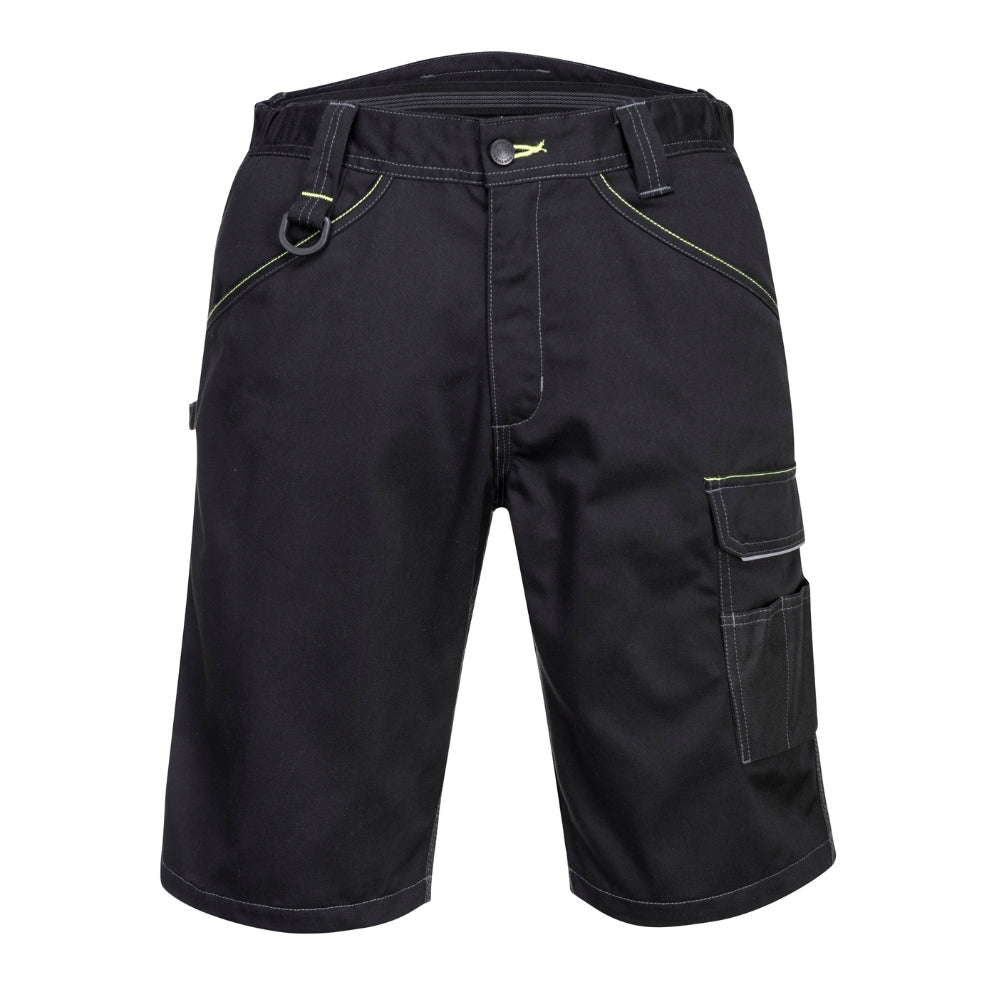 Portwest PW349 - PW3 Work Shorts (Black) | All Security Equipment